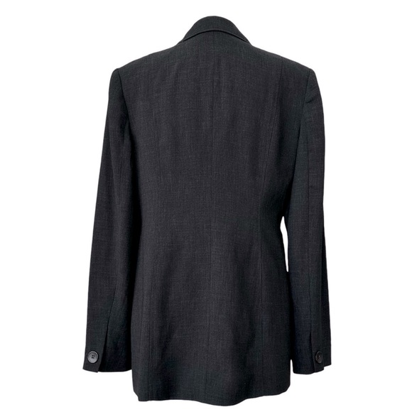 INC International Two Button Notch Collar Classic‎ Gray Blazer Jacket in Size 10 - Picture 2 of 4